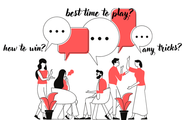 A group of people sitting next to each other and discussing ways to reach the goal

