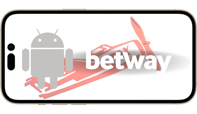 A picture of an android with the words betway on it
