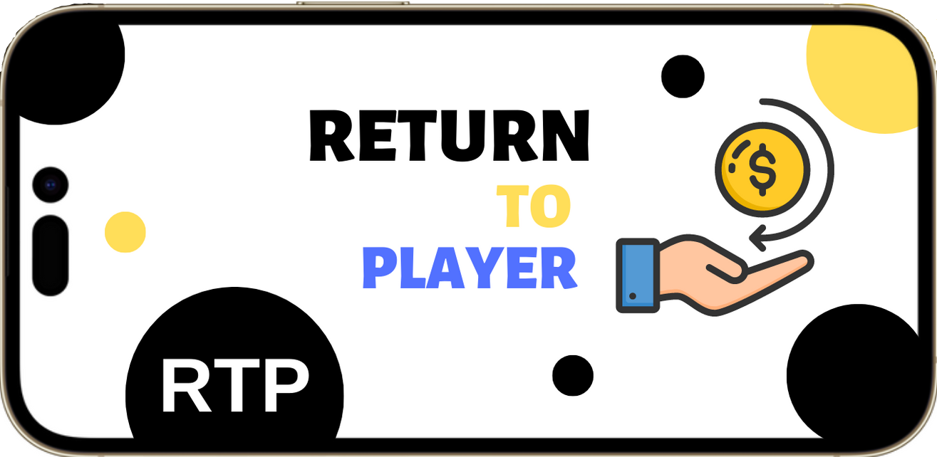 A sign that says return to player with a hand holding a coin

